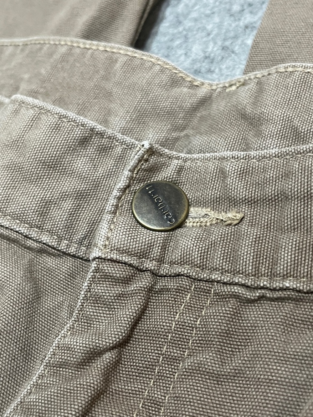 Carhartt Light-Duty Men's Light Brown Utility Work Pants - Picture 6 of 9
